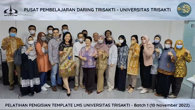 Pelatihan Pengisihan Template LMS Universitas Trisakti - Batch 1